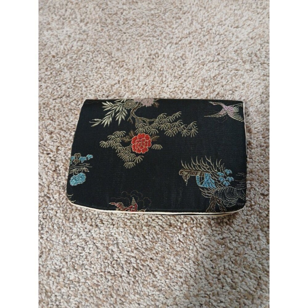 Jewelry Travel‎ Storage Case  Organizer Bag Floral Bird Design!!